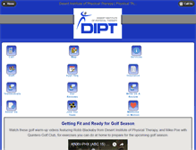 Tablet Screenshot of desertinstituteofpt.com